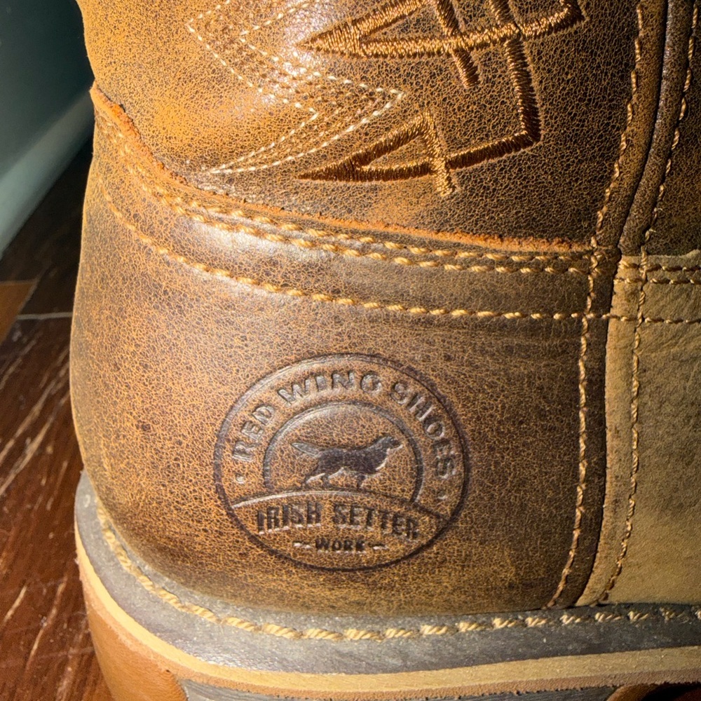 Men's Irish Setter Marshall Safety Toe Western Boots 11.5 D - Picture 4 of 5
